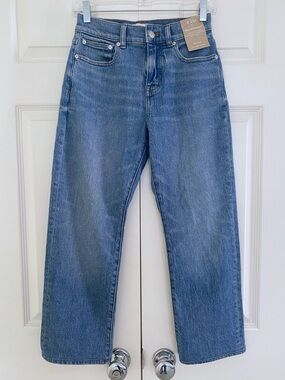 NEW Madewell Petite '90s Straight Jean Enmore Wash 25P NN882